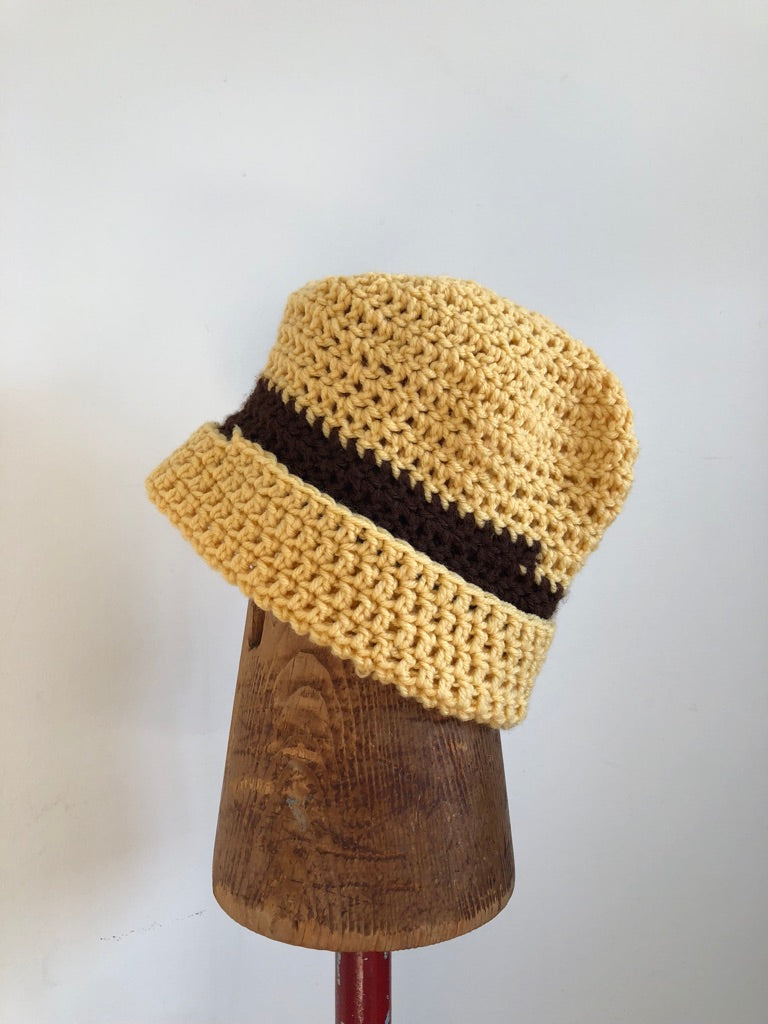 Crocheted Single Stripe Beanie