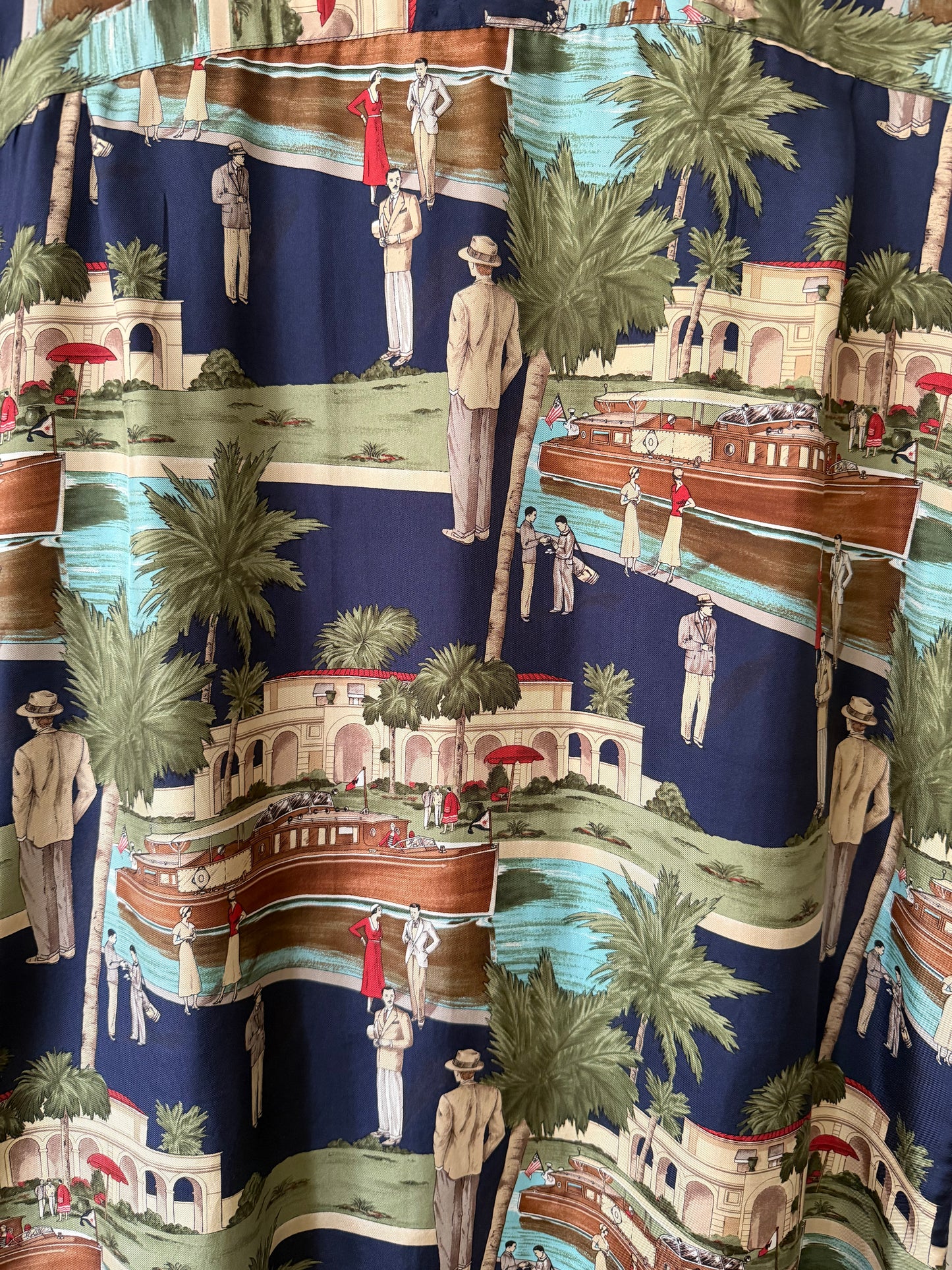 80's Polo Ralph Lauren Silk Graphic Shirt