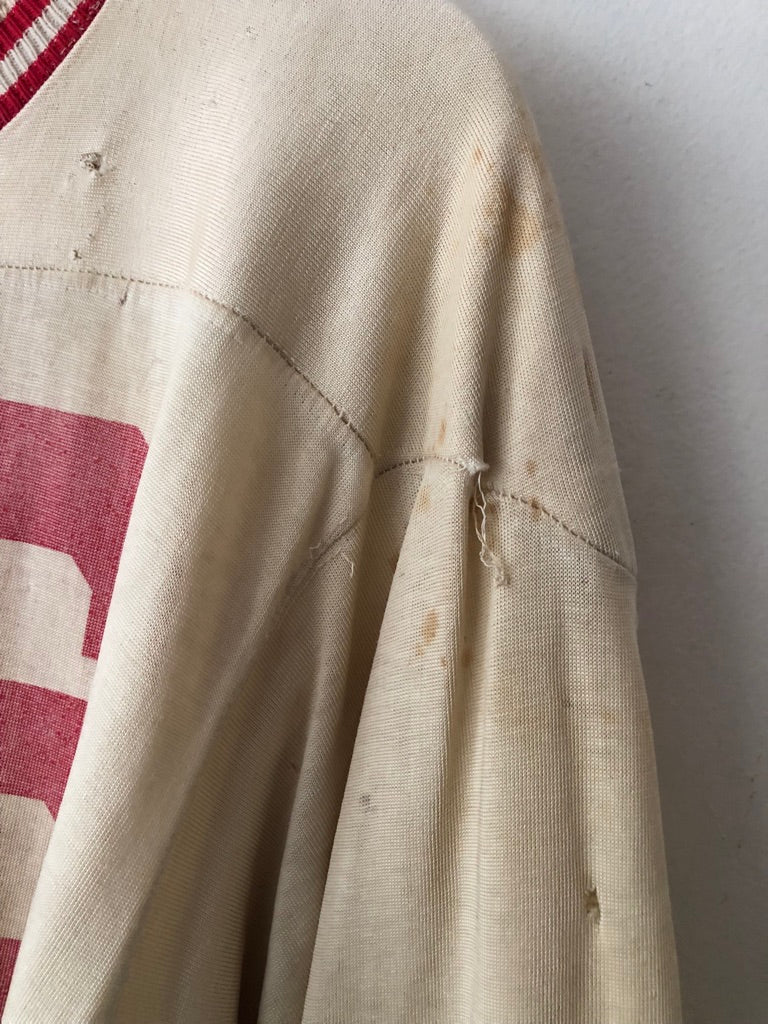 60's Derby High School #36 Distressed Football Jersey