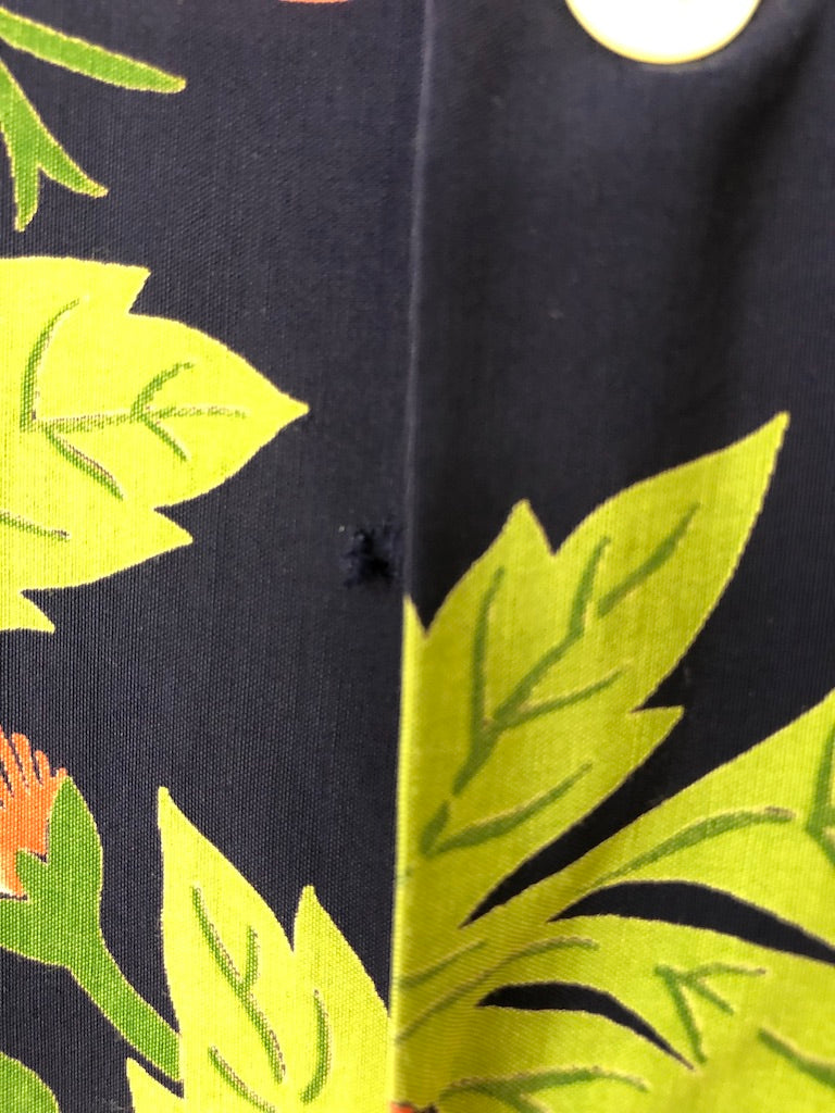 40's Duke Kahanamoku Floral Printed Hawaiian Shirt