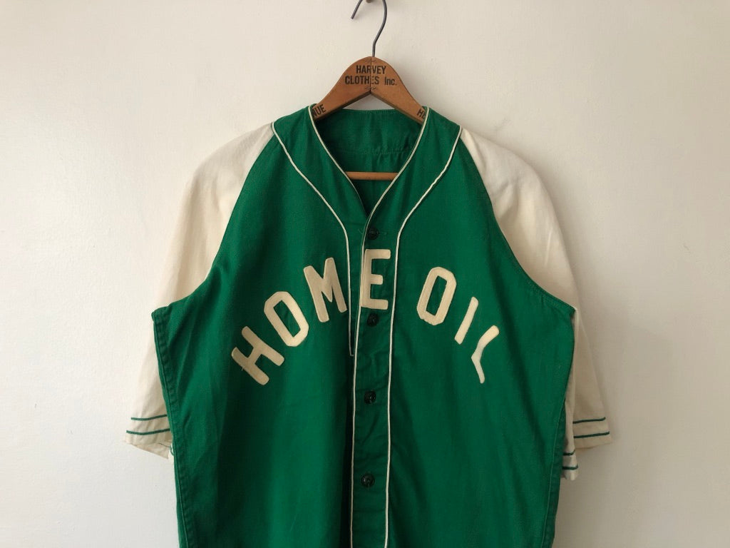 50's Home Oil Two Toned Baseball Jersey
