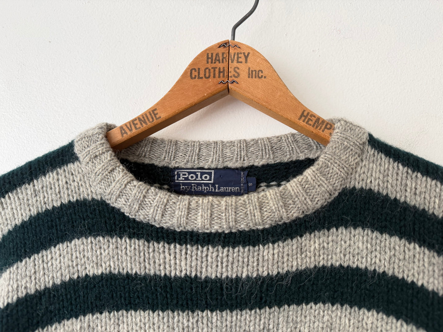 90's Polo Ralph Lauren Striped Wool Sweater