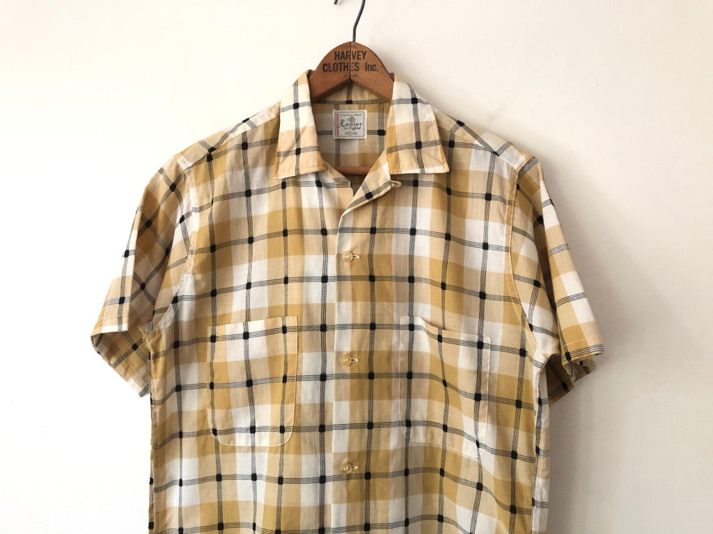 50's Lanier By Oxford Plaid Shirt
