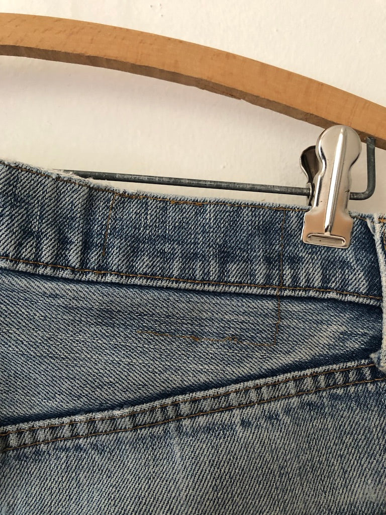 70's Levi's 505 Redline Selvedge Patch Repaired Denim Jeans