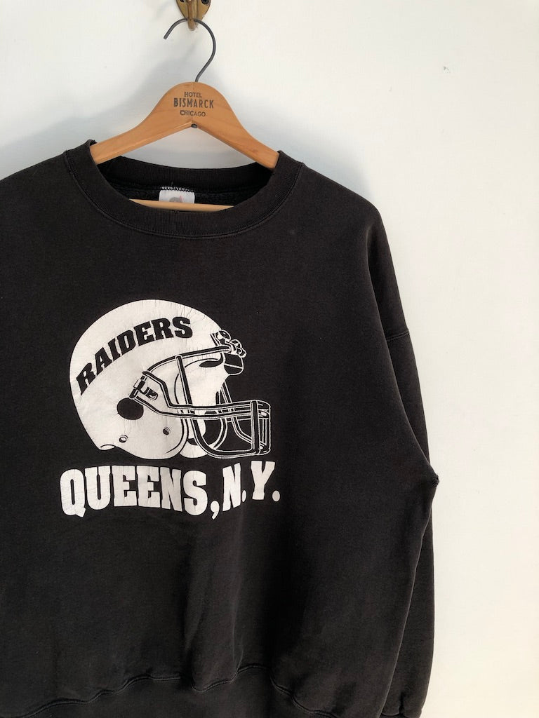 90's Bayside Queens, NY Raiders Football Sweatshirt