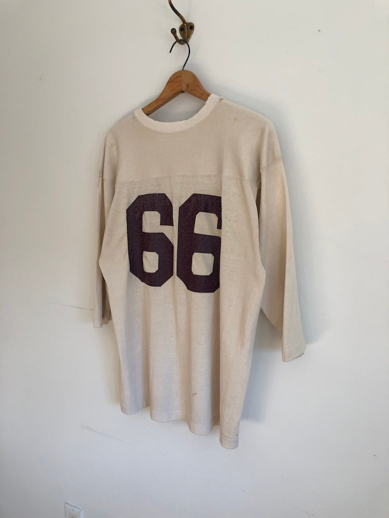 70's Champion S.H.H.S. Stained Football Raglan Jersey