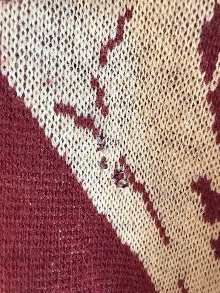 60's Ski Man Novelty Wool Knit Sweater