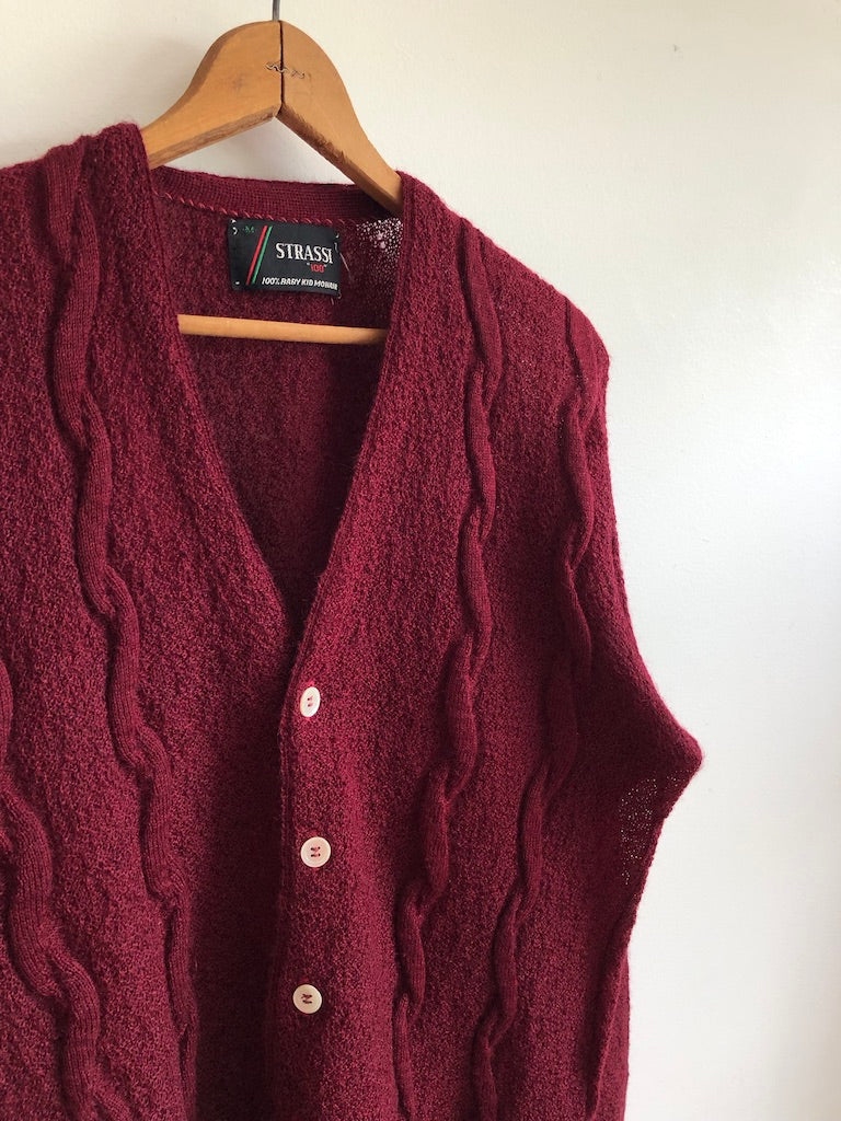 80's Strassi Thin Mohair Cardigan