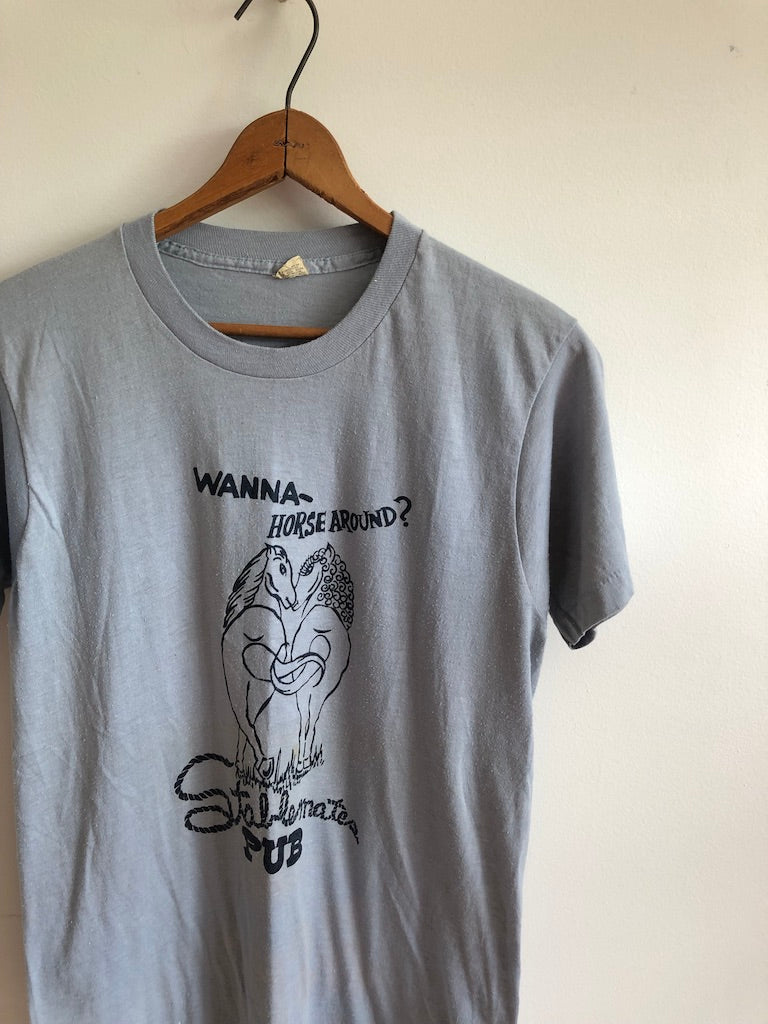80's Wanna Horse Around Stablemates Pub T-Shirt