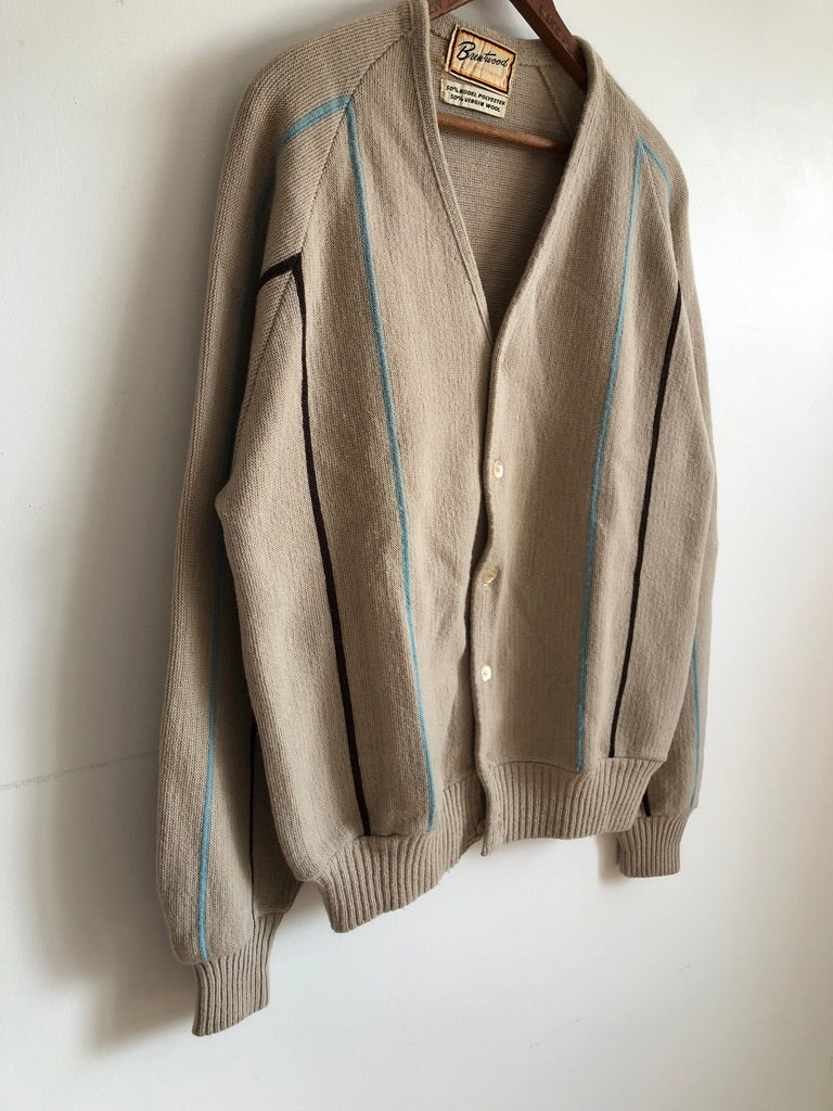 70's Brentwood Sportswear Striped Cardigan
