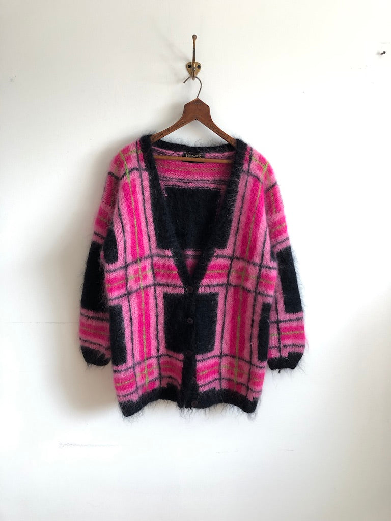 80's Premiere Collections Plaid Mohair Cardigan – Myles Loot