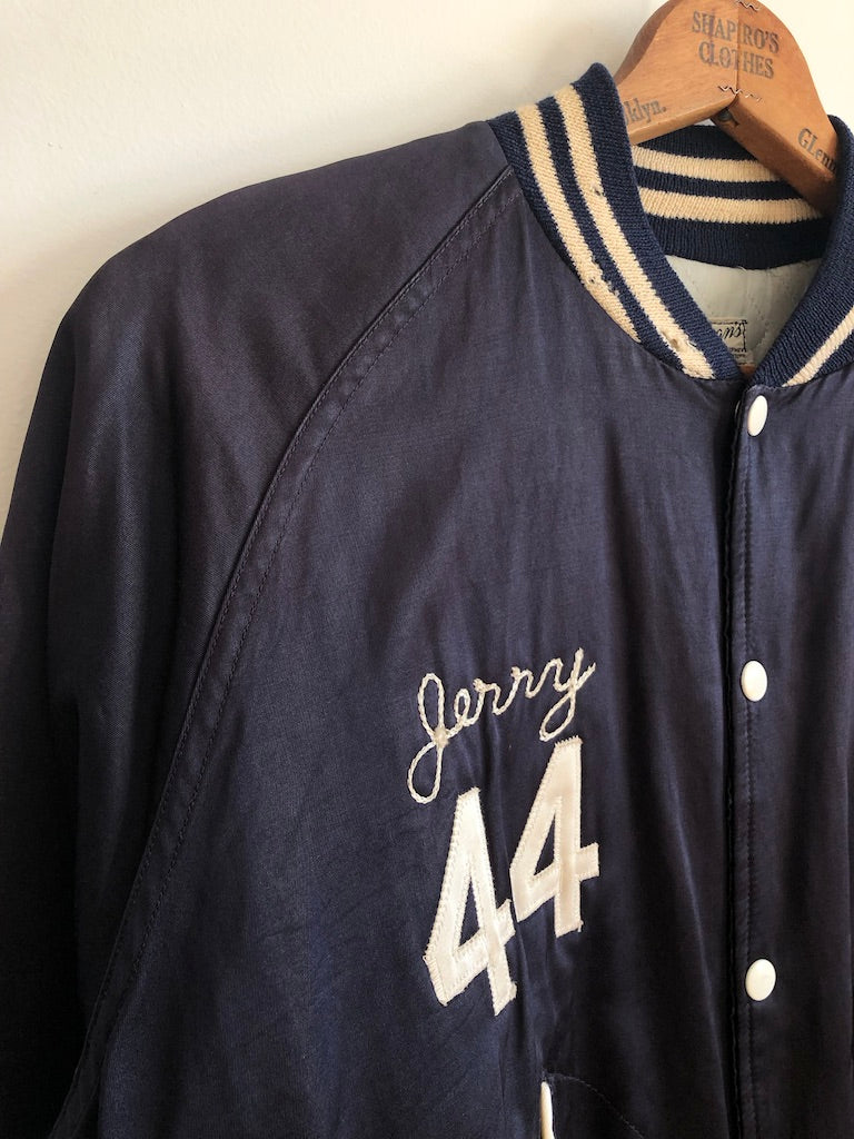 60's Friedman's Athletic Equipment Erasmus H.S. Football Matte Satin Varsity Jacket