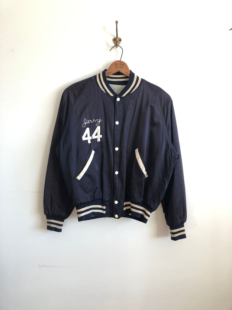 60's Friedman's Athletic Equipment Erasmus H.S. Football Matte Satin Varsity Jacket