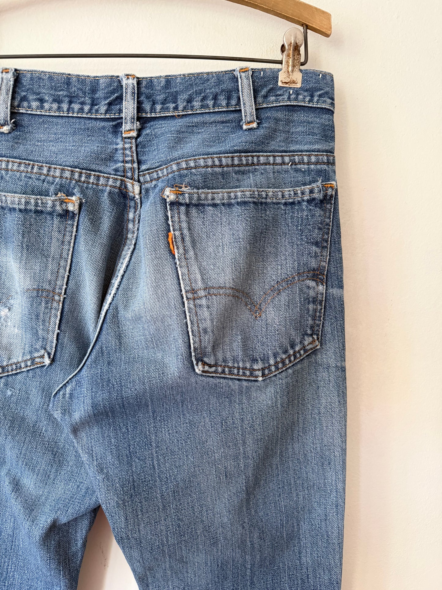 70's Levi's Orange Tab Big E Bell Bottom Jeans