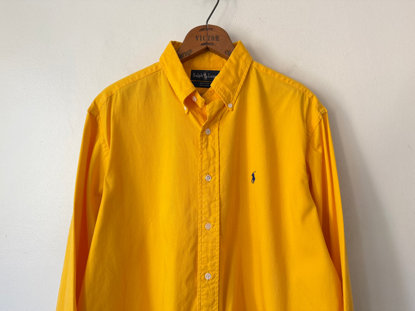 90's Ralph Lauren Yellow Twill Shirt