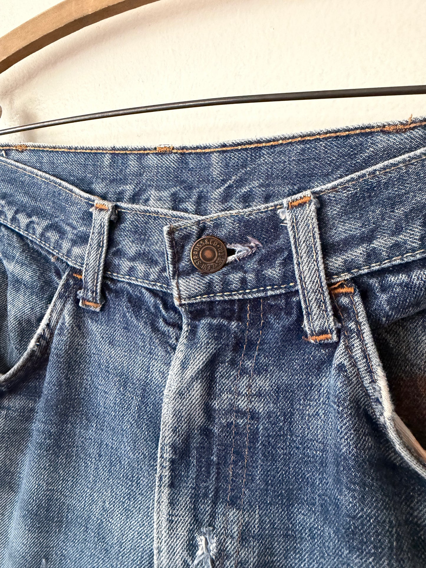 70's Levi's Orange Tab Big E Bell Bottom Jeans
