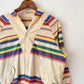 70's Striped Hooded Smock Jacket