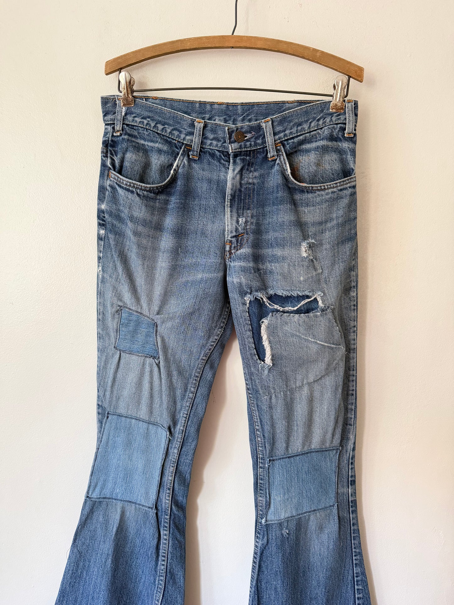 70's Levi's Orange Tab Big E Bell Bottom Jeans