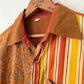 80's Scrap Pattern Paneled Shirt