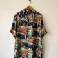 80's Polo Ralph Lauren Silk Graphic Shirt