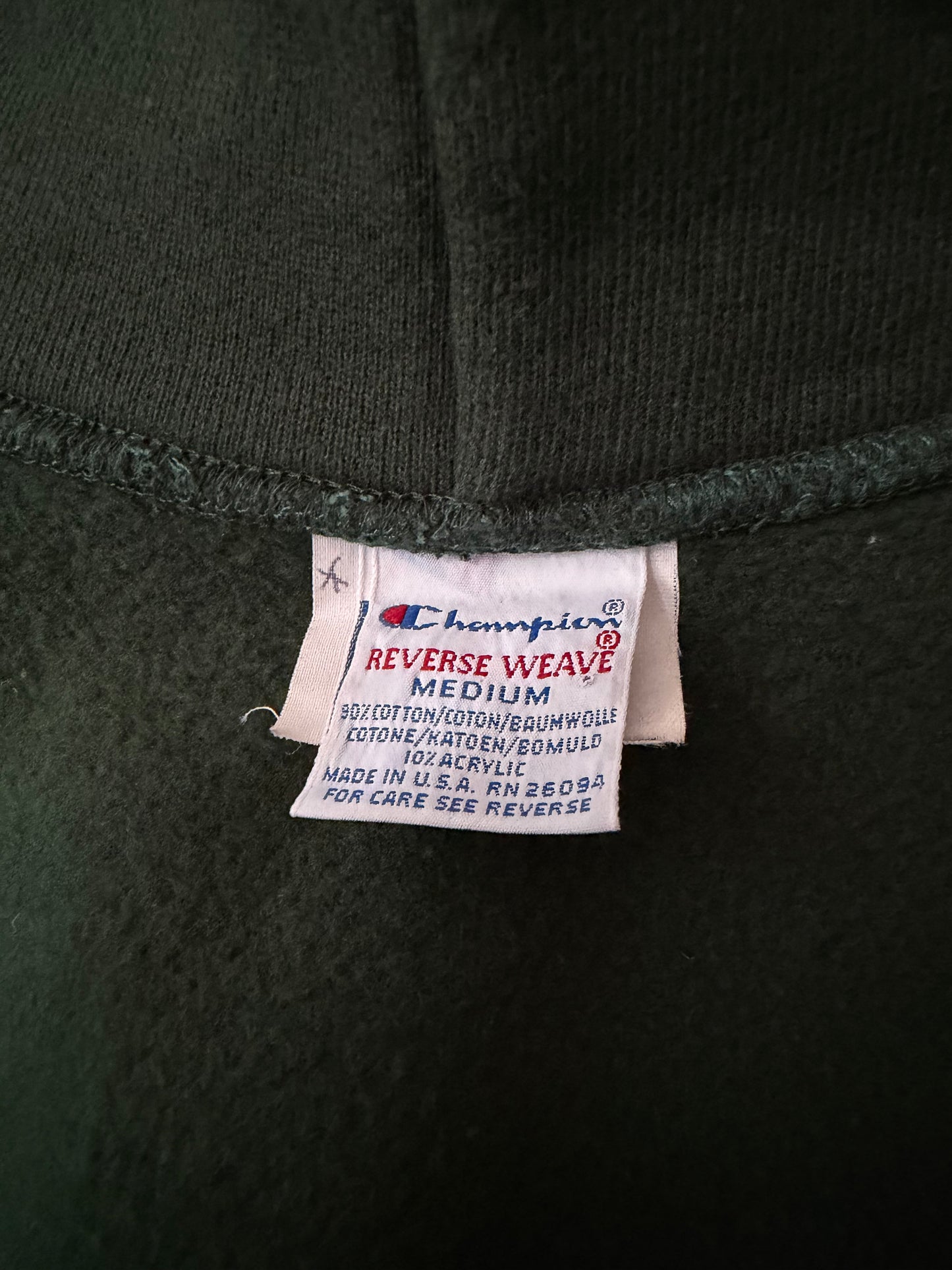 90's Champion Blank Reverse Weave Hoodie