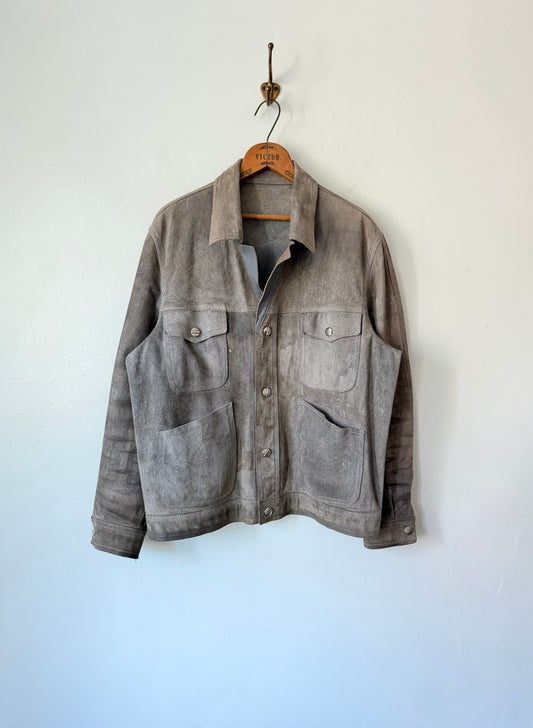 80's Suede Leather Reversible Moto Jacket