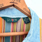 90's J. Crew Colorful Striped L/S Polo
