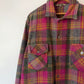 60's Pioneer Wool Plaid Shirt Jacket