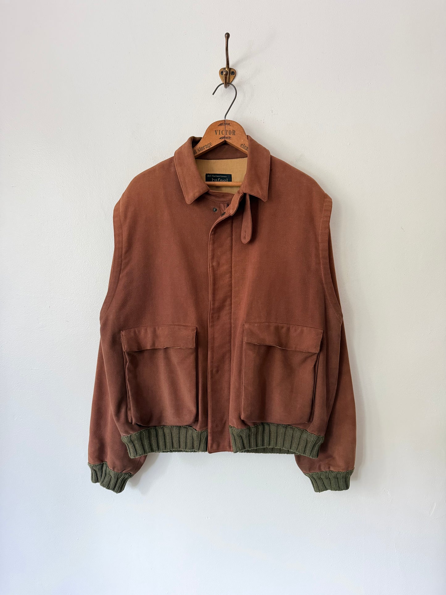 80's Rafael Bill Kaiserman Italian Bomber Jacket