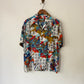 70's Samurai Print Leisure Shirt