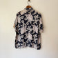 50's Rem-Brint Floral Seashell Rayon Shirt