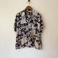 50's Rem-Brint Floral Seashell Rayon Shirt