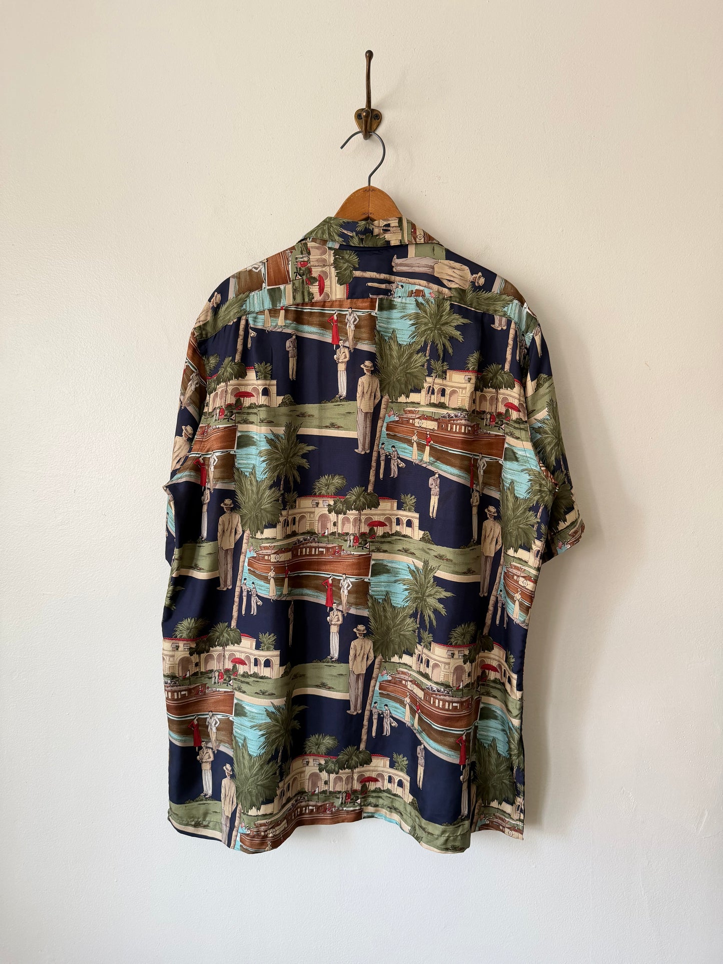 80's Polo Ralph Lauren Silk Graphic Shirt