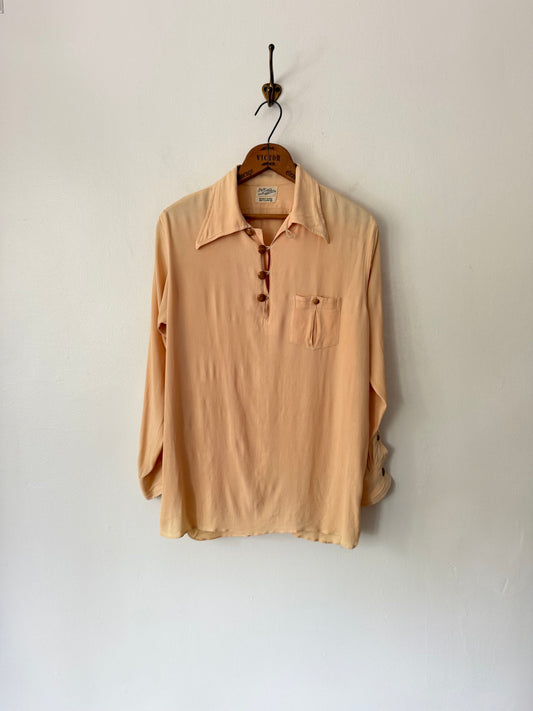 50's La Playa Marlboro Sheer Pullover Shirt