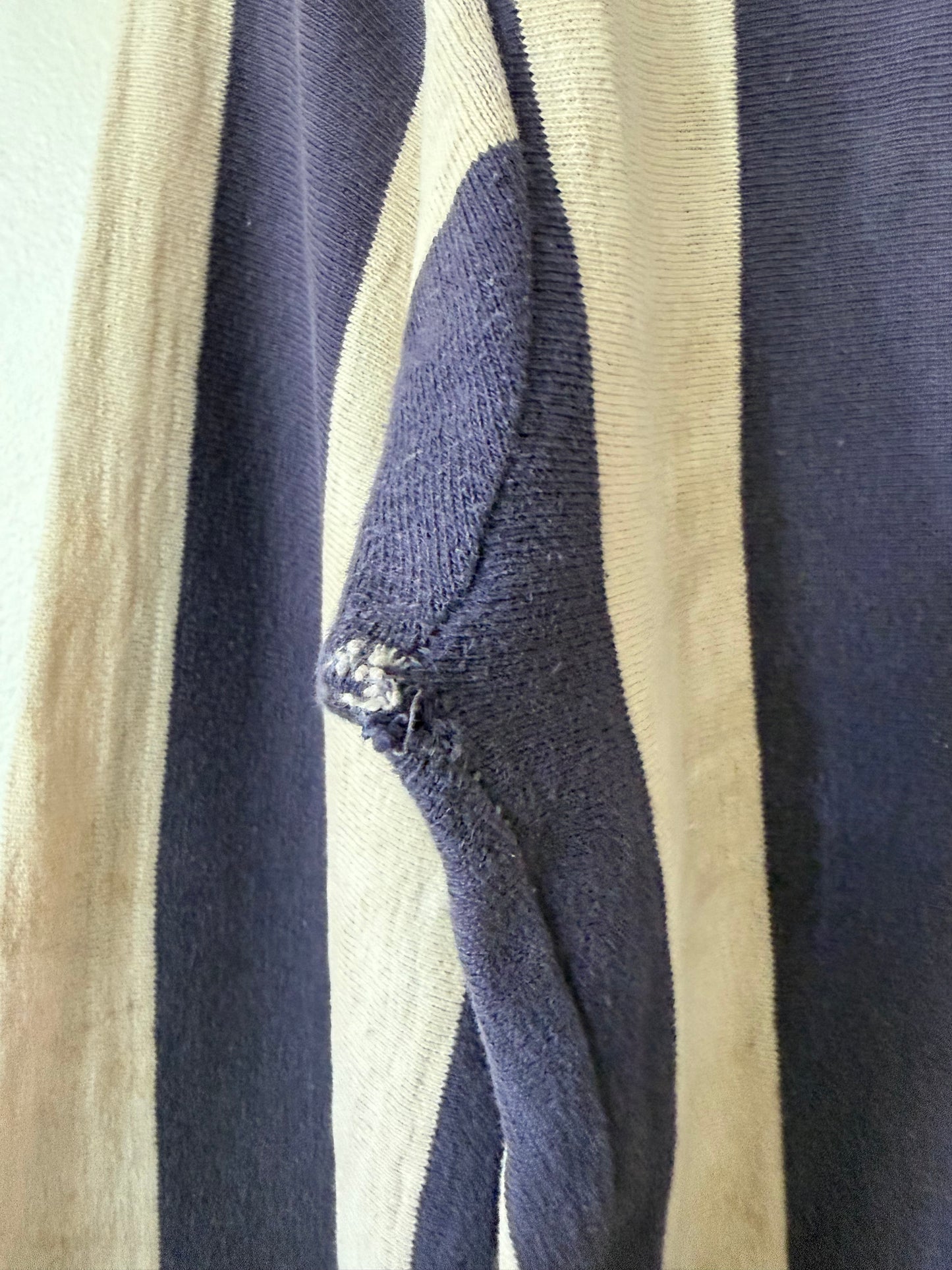 60's #9 Striped Cotton Collared Jersey