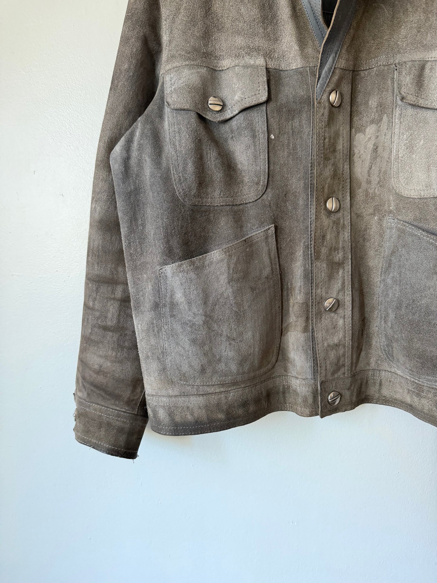 80's Suede Leather Reversible Moto Jacket