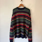 90's J Crew Colorful Striped Wool Sweater