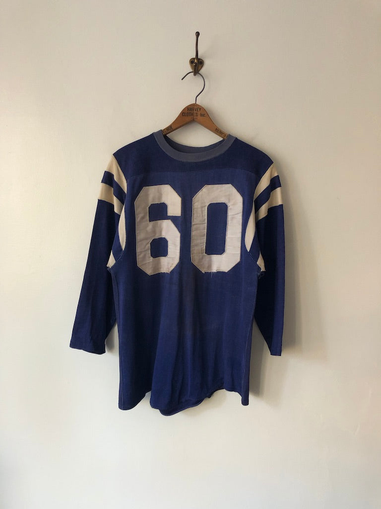 60's Distressed #60 Nylon Football Jersey