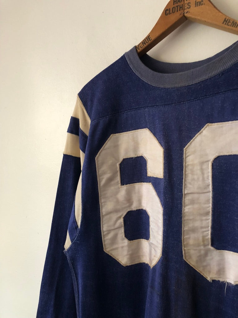60's Distressed #60 Nylon Football Jersey