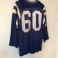 60's Distressed #60 Nylon Football Jersey