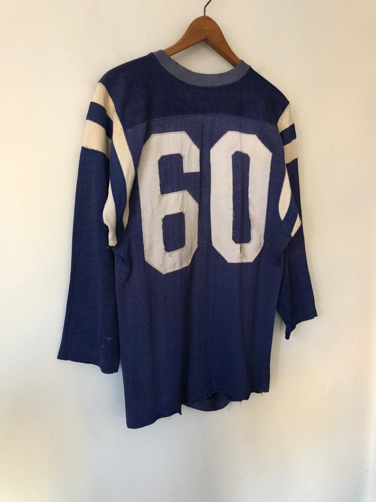 60's Distressed #60 Nylon Football Jersey
