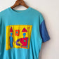 90's Peter Max Double Layered Art Shirt