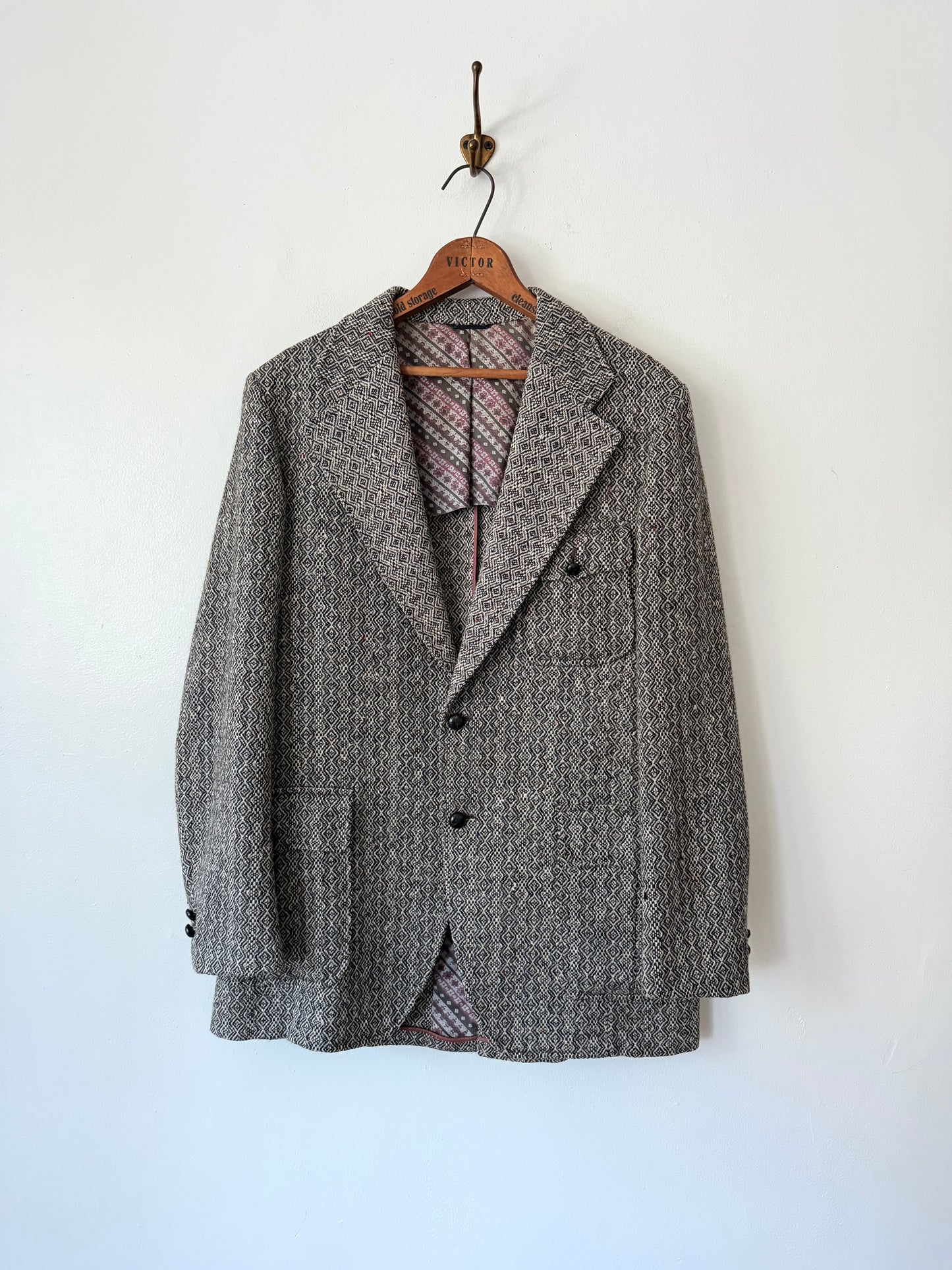 50's Geometric Wool Sport Blazer