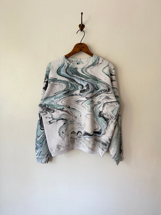90's Marbled Tie-Dye Sweatshirt