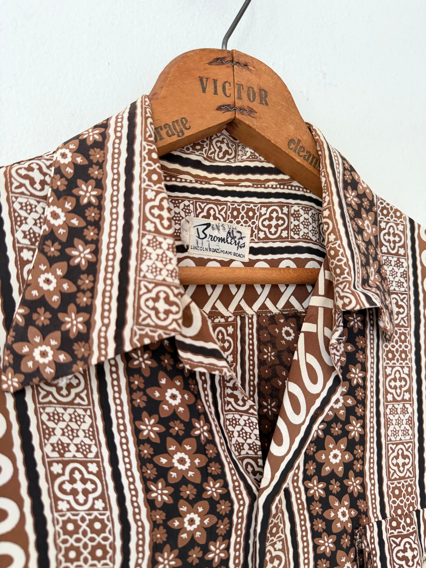 50's Bromley's Floral Leisure Shirt