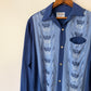 60's Campus Embroidered Paneled Colorblock Shirt