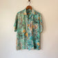 60's Vibrant Floral Rayon Hawaiian Shirt