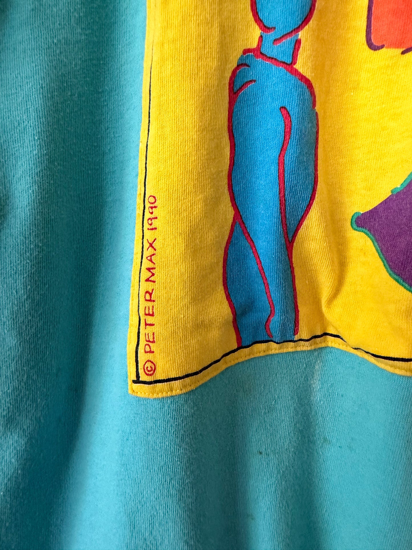 90's Peter Max Double Layered Art Shirt