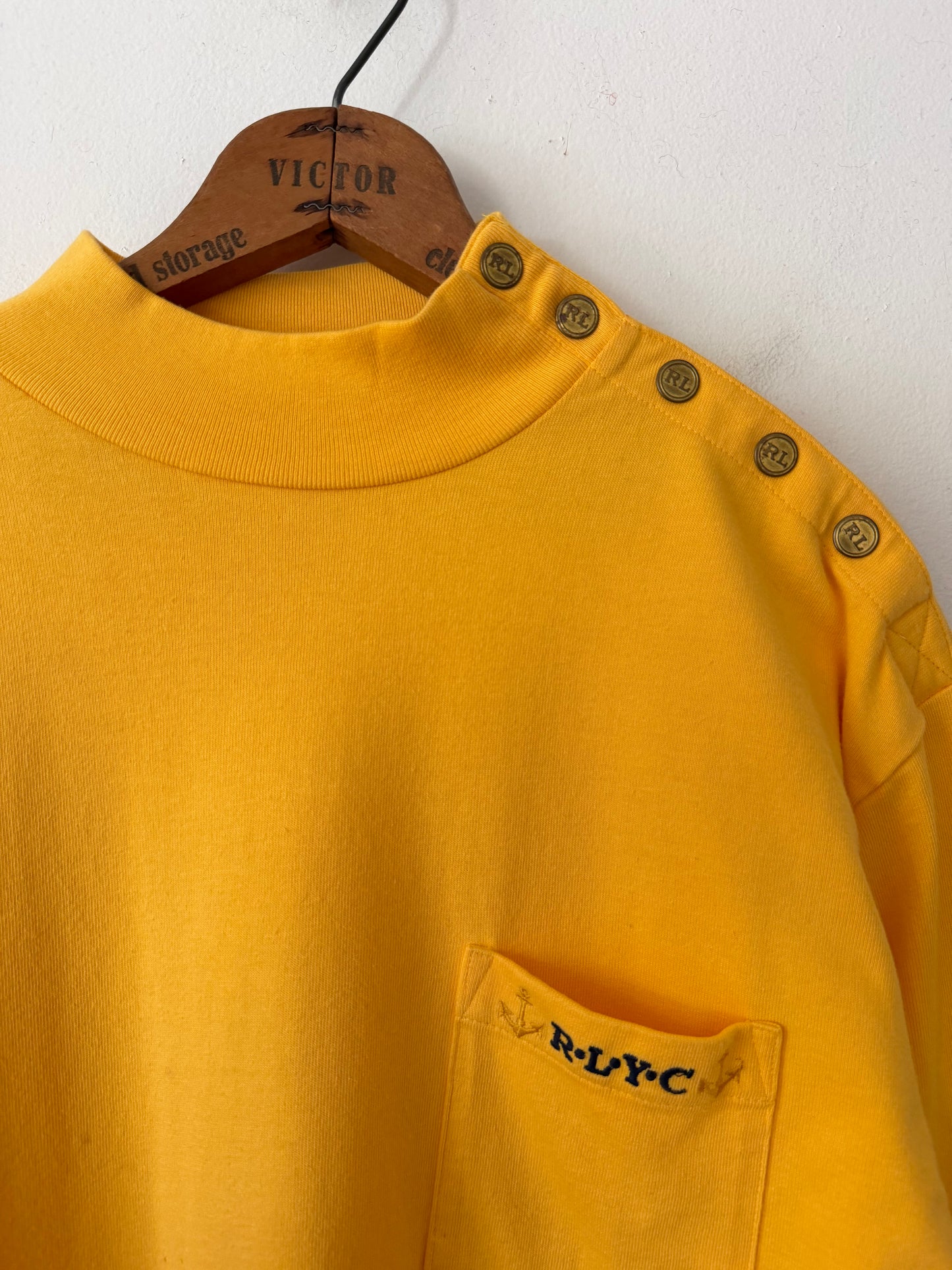 90's Ralph Lauren Sailor Mock Neck L/S Shirt