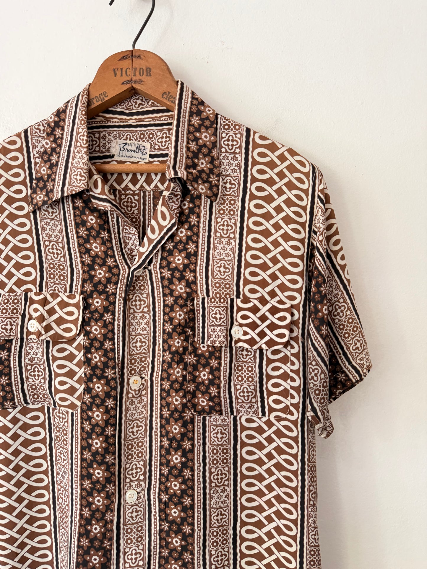 50's Bromley's Floral Leisure Shirt